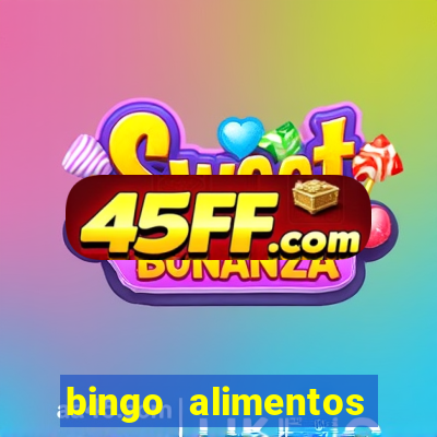 bingo alimentos para imprimir
